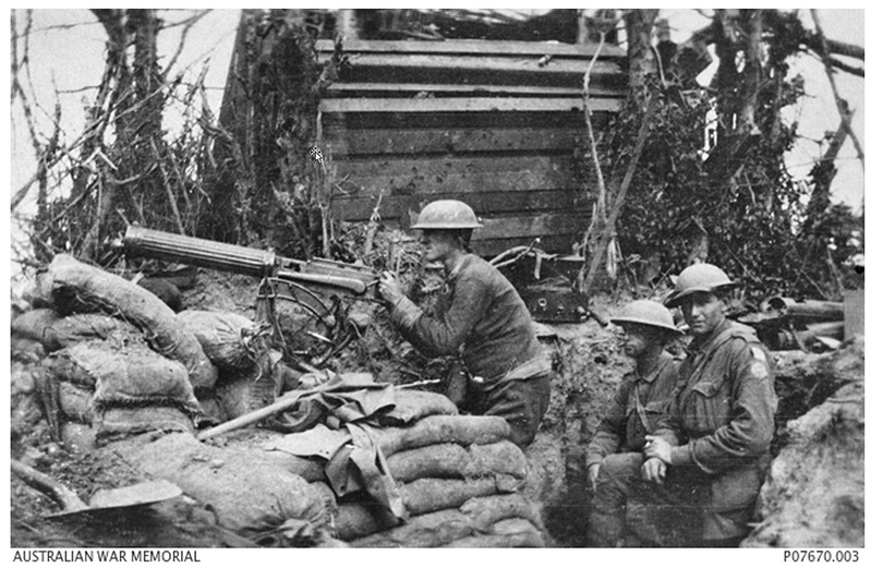 An Australian Vickers Gun July 1916