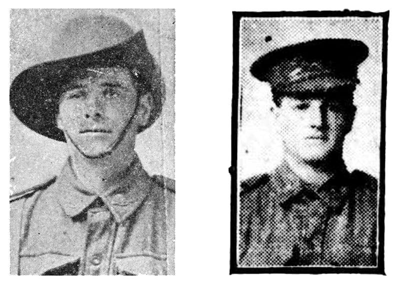 Lance Corporal Lindsay Murray and Private Percy Ings