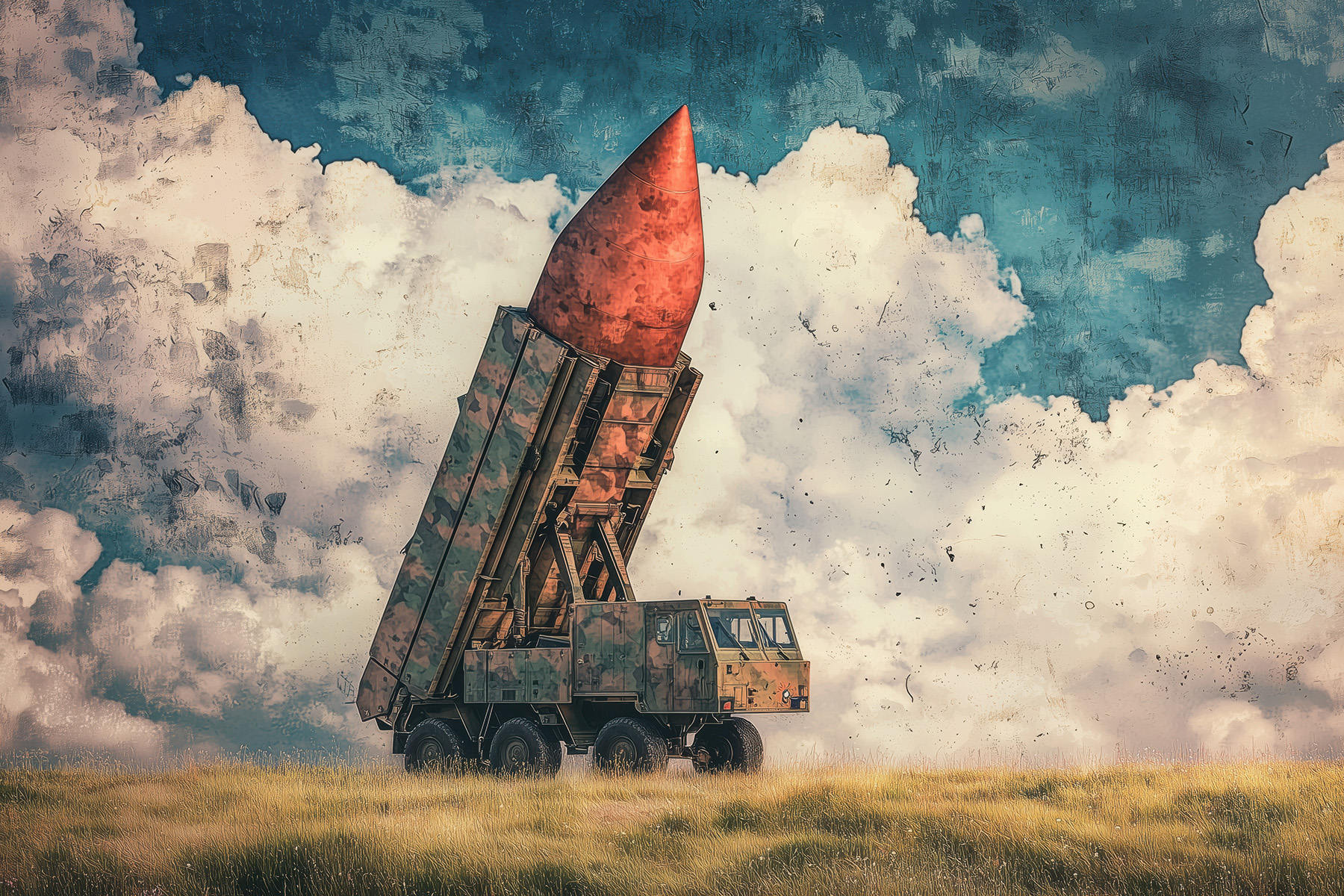 painted image of a missile launch platform