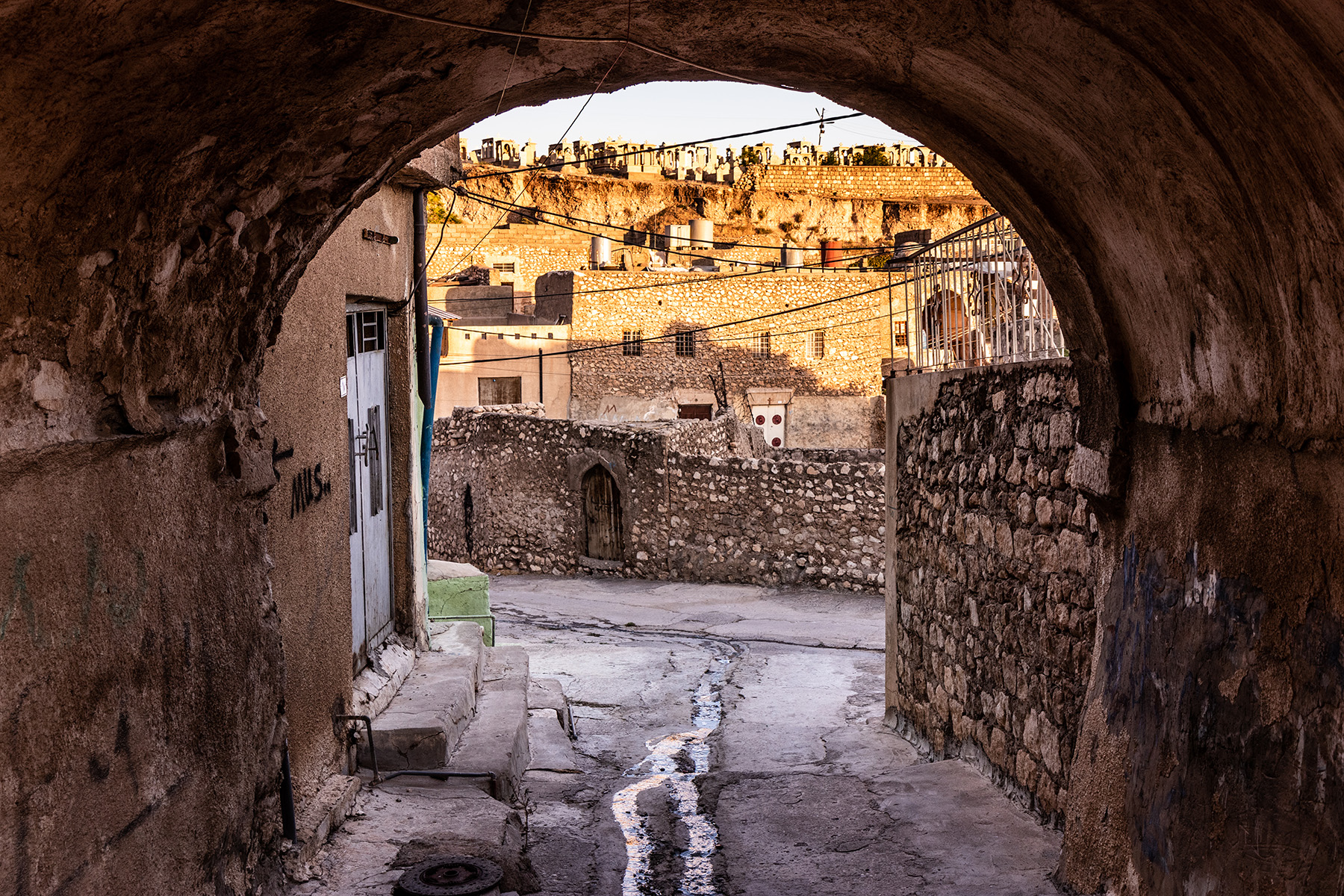 Alley in Alqosh village, Kurdistan Region of Iraq