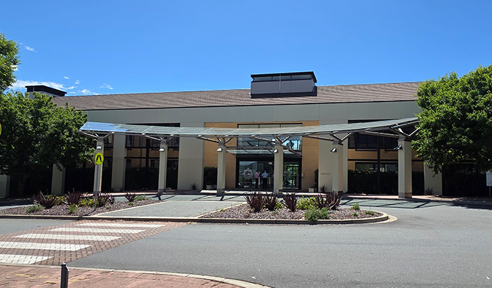 The Geddes Building exterior at the Australian Defence College