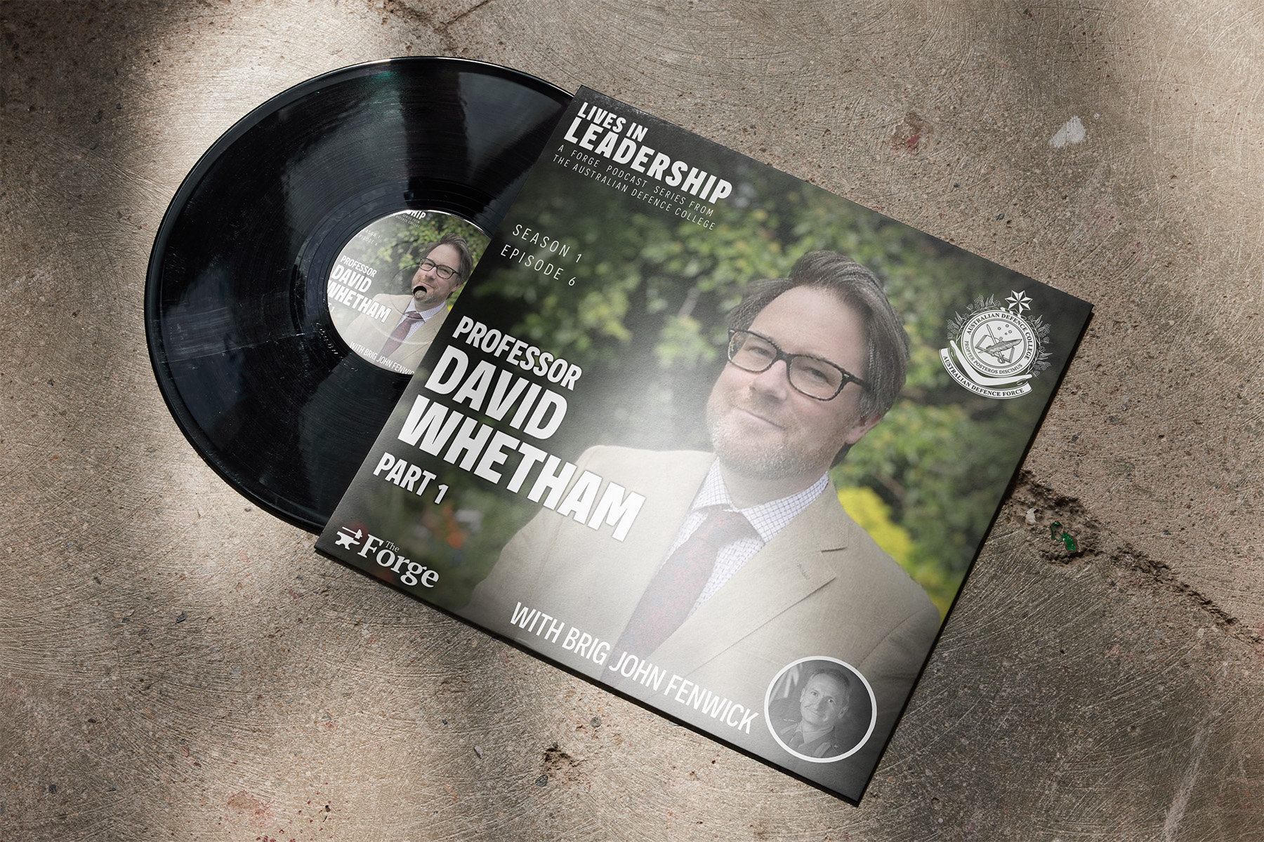 Cover art for David Whetham, as vinyl album cover art