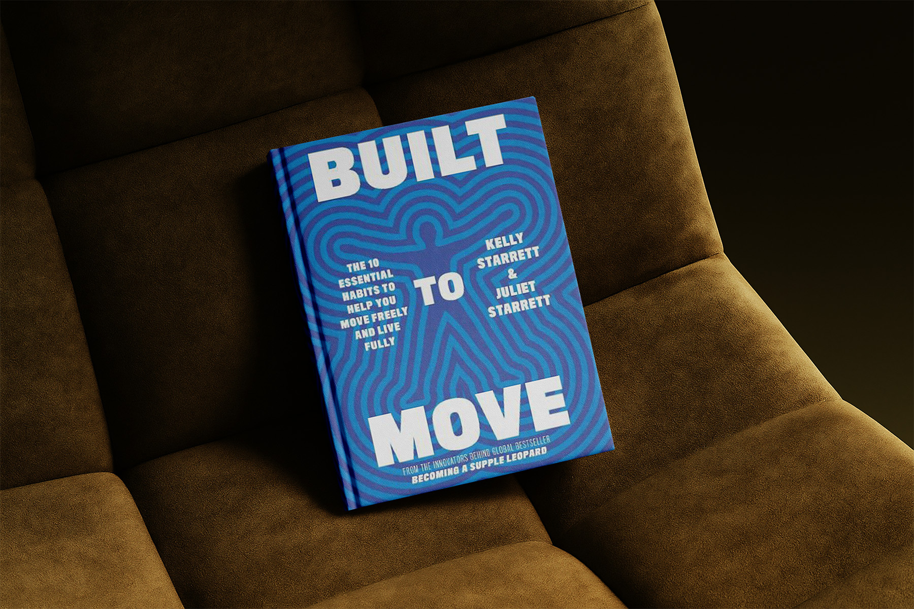 A Book  sitting on a chair