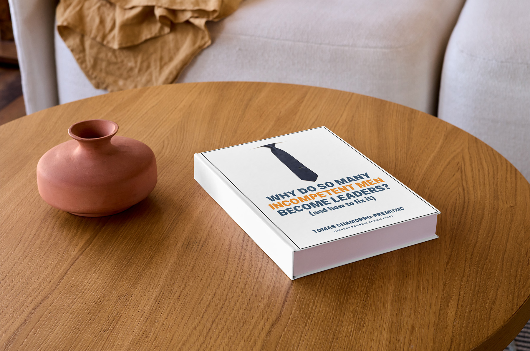 The book lying on a table