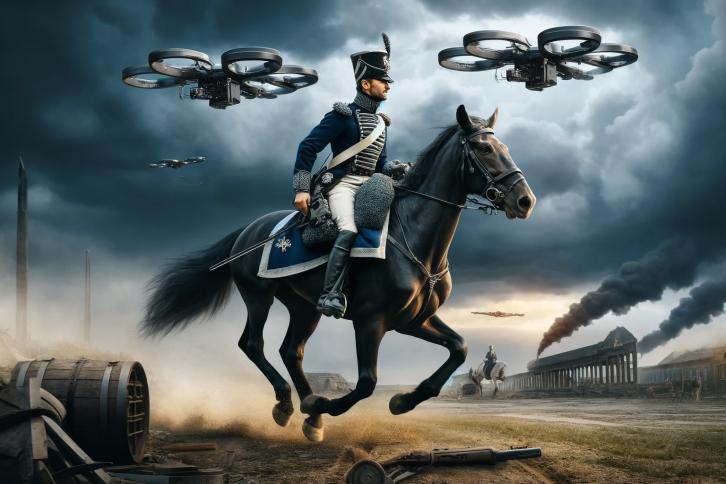 Prussian Soldier with drones