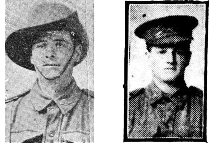 Lance Corporal Lindsay Murray and Private Percy Ings