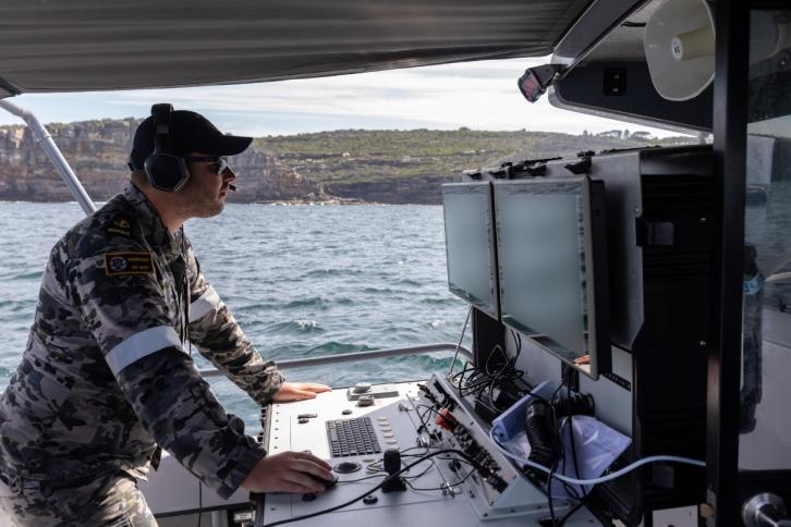 Naval Officer on a boat