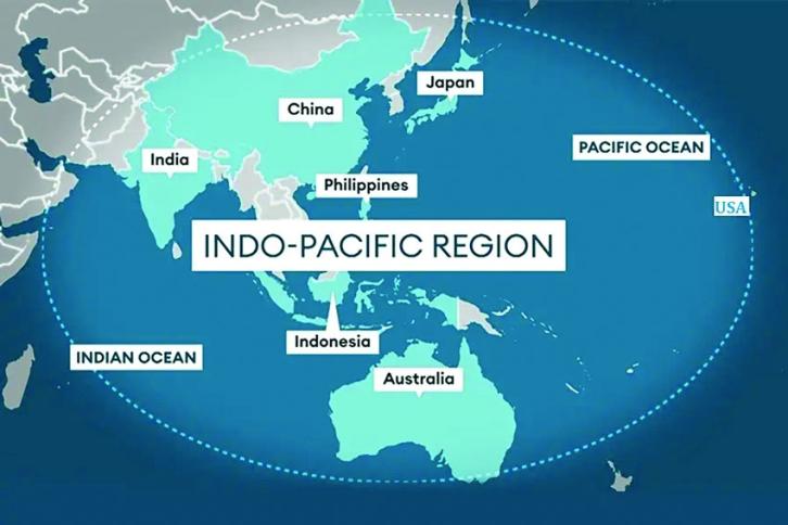 Map of the Indo Pacific Region