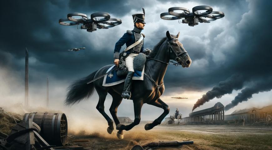 Prussian Soldier with drones