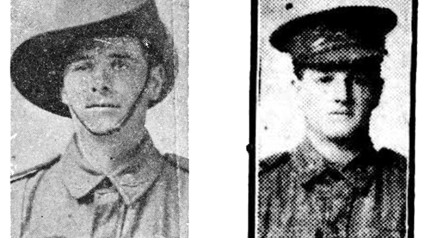 Lance Corporal Lindsay Murray and Private Percy Ings