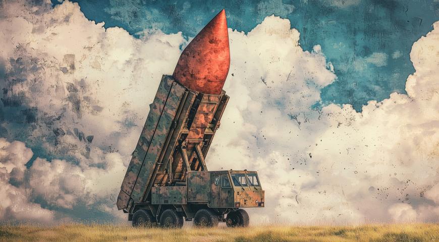 painted image of a missile launch platform
