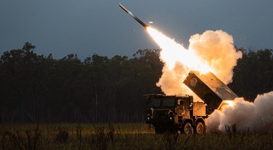 Rocket being launched