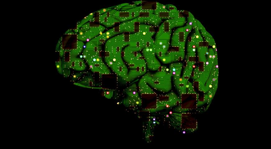 Brain made out of circuit boards