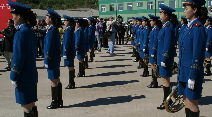 North Korean military on parade