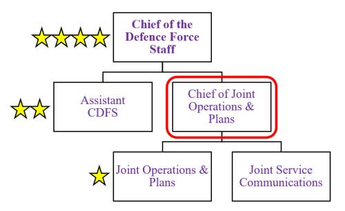 Figure 3.  Australian Defence Force strategy function, circa 1976-84.