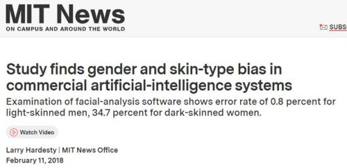 News headline about AI Bias