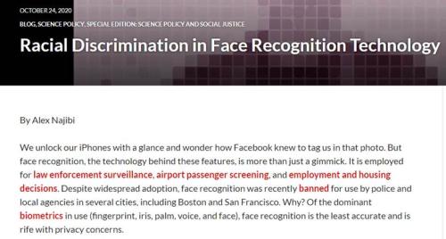 News Item of AI racial discrimination