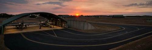 Aircraft in Ordnance Loading Area revetment at RAAF Darwin