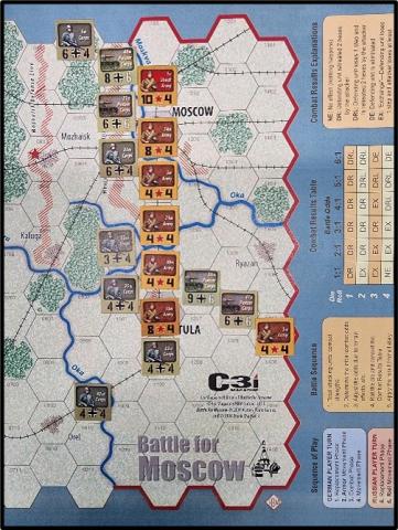 Battle for Moscow game board